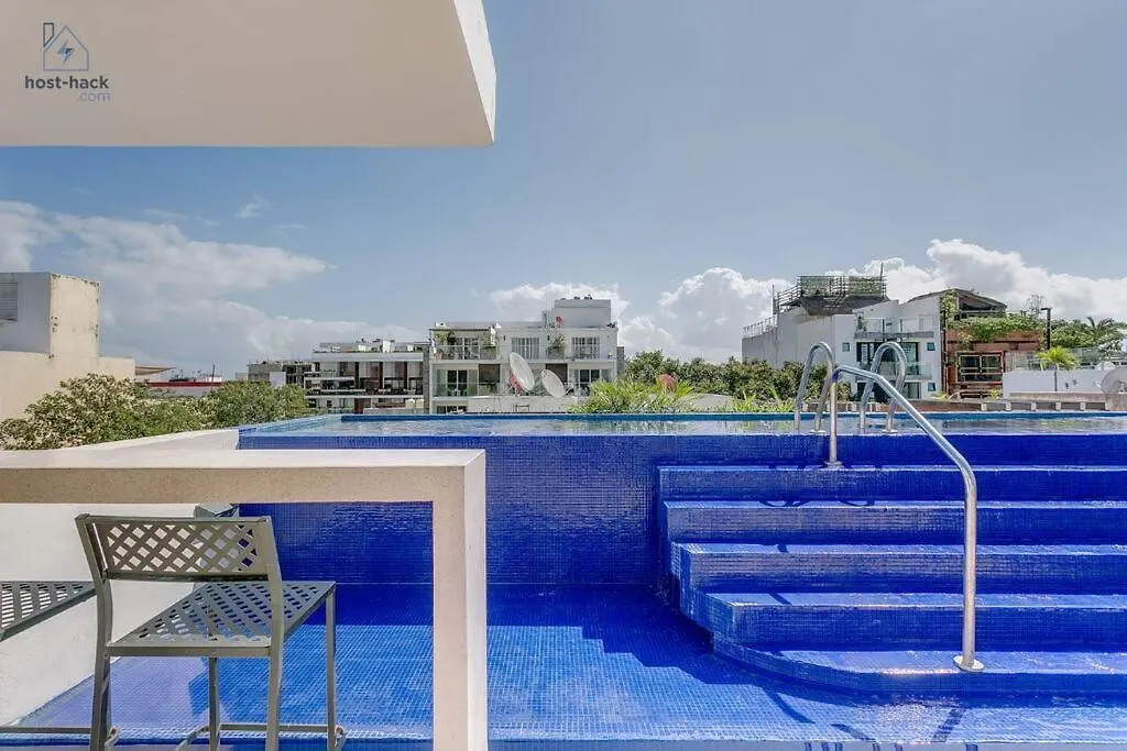 Comfy Aptartment With Pool Near 5Th Avenue & Mamitas Beach - Danzamar 3-1