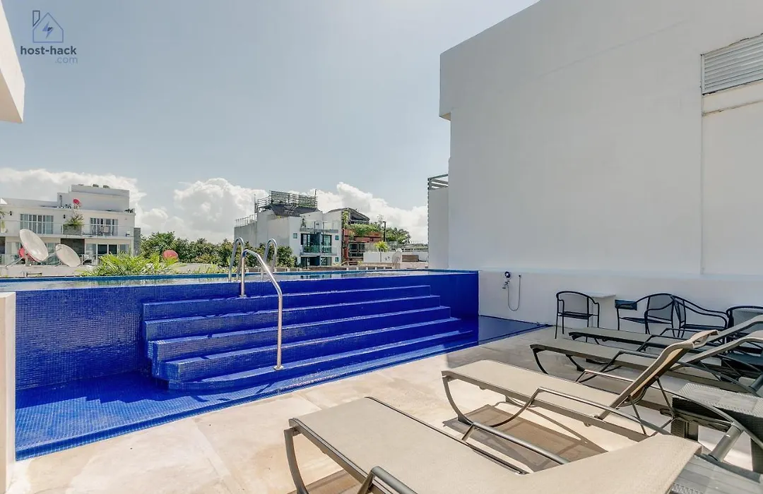 Aptartment With Patio, Rooftop & Pool Close To The Beach - Danzamar 2-1