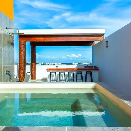 Hacienda Style Apt With Oceanview Roof Pool & Cenote!-3