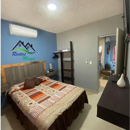 Departamento Comodo En Playa Del Carmen-3