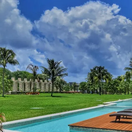 Impecable Y Lujoso Departamento Frente Al Mar En Mareazul Del Club De Golf Corasol-3