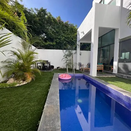 Residential Maya House With Garden Pool Barbecue L By Yeah-2