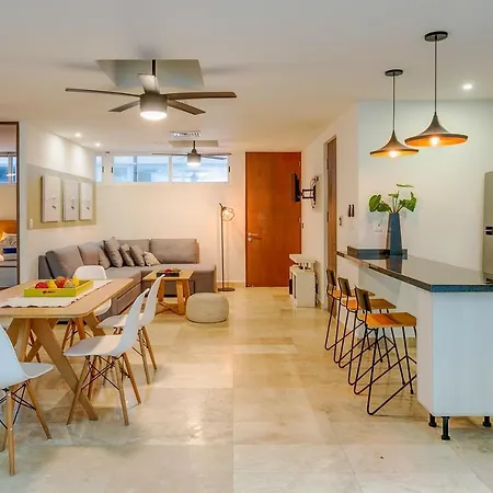 Aptartment With Patio, Rooftop & Pool Close To The Beach - Danzamar 2-2