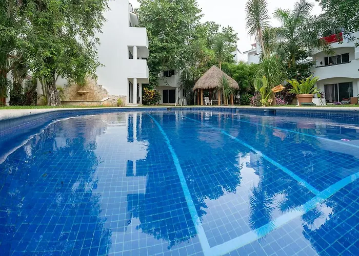 Haustierfreundliches Condo Quintas Pakal - Playacar Phase 2 With Pool - At Quintas Pakal Complex Playa del Carmen