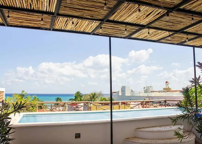 Haustierfreundliches Paradisiaco Ph/ Vista Al Mar/ Terrace/ Playa del Carmen