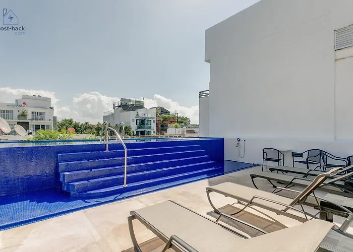 Aptartment With Patio, Rooftop & Pool Close To The Beach - Danzamar 2 Playa del Carmen