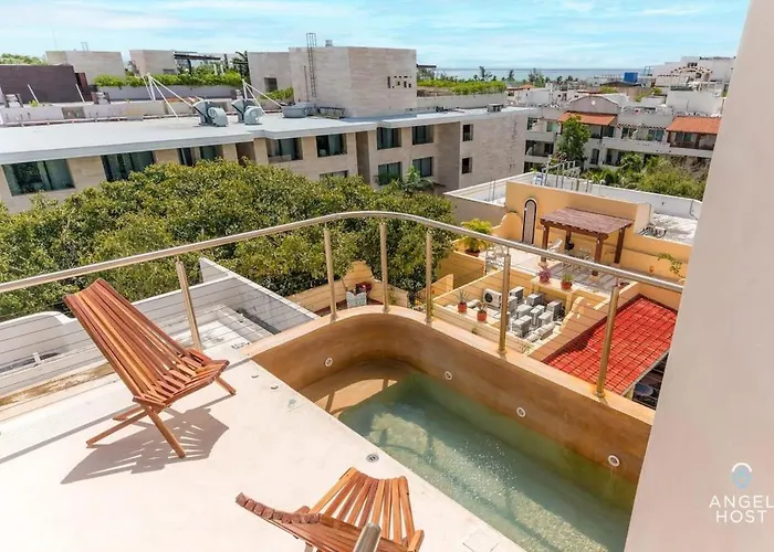 Private Oceanview Rooftop Plunge Pool Playa del Carmen